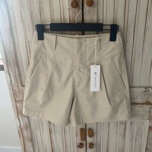 Ag Adriano Goldschmied Tan High Waist Shorts